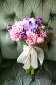 Check spelling or type a new query. Purple Tulip Bridal Bouquet With Pink Carnations