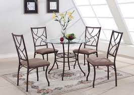 Products available for online purchase include originally designed table bases, shelves and accessories. Round Table For 4 Chairs Round Tables Design Round Dining Room Sets Metal Dining Room Metal Dining Room Table
