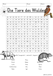 Bei kindern mit problemen in der vokallängenidentifikation. Tiere Des Waldes Suchsel Buchstabengitter 4 Versionen Unterrichtsmaterial In Den Fachern Fachubergreifendes Sachunterricht Tiere Des Waldes Suchsel Tiere