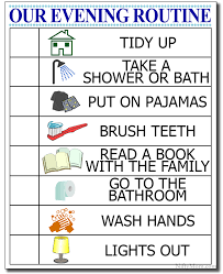 Kids Evening Routine Free Printable Checklist