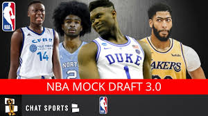 Nba 2019 draft predictions 2019 nba draft predictions nba mock draft 2019 2019 nba mock draft. 2019 Nba Mock Draft Following The Anthony Davis Trade 1st Round Picks V3 0 Youtube