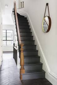 Indoor Outdoor Living Brooklyn Style Remodelista Staircase Design Black Stairs Painted Stairs