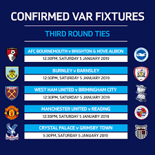 Emirates fa cup carabao cup checkatrade trophy. Third Round Fixtures With Var Read The Emirates Fa Cup Facebook