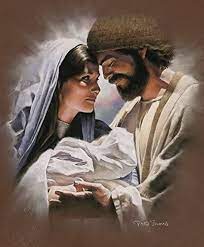 Amazon Com Devotion Wall Art Print Mary Joseph Baby Jesus Christ By David Bowman Religious Spiritual Christian Fine Art 8 X10 Matte Print Posters Prints