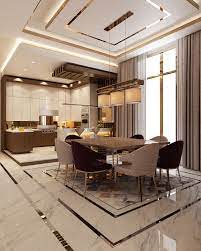 Luxury Modern Villa Qatar On Behance Dining Room Design Modern Luxury Dining Room Luxury Living Room