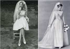 Quali abiti da sposa indossavano le spose all'altare nell'anno in cui siete nate? Vintage Ogni Decade Uno Stile Seconda Parte