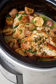Recipe Slow Cooker Chicken Piccata Recipe Chicken Slow Cooker Recipes Chicken Dinner Recipes Pot Recipes