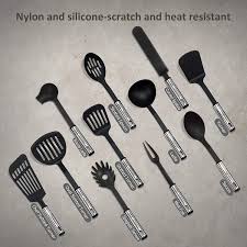 Best kitchen utensil set stainless steel. Buy Kitchen Utensil Set 50 Piece Cooking Utensils Nylon And Stainless Steel Utensil Set Nonstick Kitchen Utensils Spatula Set Complete Cooking Tool Set Best Kitchen Gadgets For Gift Online In Vietnam B01ghsosl0