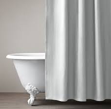 Diamond Matelasse Shower Curtain Long Shower Curtains Gray Shower Curtains Designer Shower Curtains