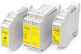 Safety relays check and monitor a safety system and either allow the machine to start or execute commands to stop the machine. Esm Relays