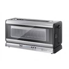 Russell Hobbs Grille Pains 1 Fente 1000w Inox Verre 21310 56 Clarity Vente Petit Electromenager Et Gros Electromenager