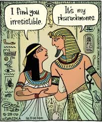 Pharaoh Ancient Egypt Nerd Humor Bizarro Comic Funny Cartoons