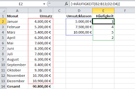 Haufigkeitsverteilung In Excel Ermitteln It Service Ruhr