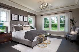 Master Suite With Romantic Chandelier Custom Selected For The Jonathon Model Home Aldie Virginia Richm American Home Design Home Richmond American Homes