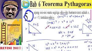 Persentase siswa yang mendapat nilai di atas 85. Teorema Pythagoras Matematika Kelas 8 Bse K13 Rev 2017 Lat 6 1 No 5 Menentukan X Youtube