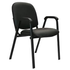 A guest chair like this is a great option for an additional perch, while also versatile enough to join a variety of styles. Office Stor Plus Stacking Chair Black Office Depot