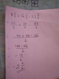 Hasil Dari 8 1 3 16 1 2 27 2 3 Adalah Brainly Co Id