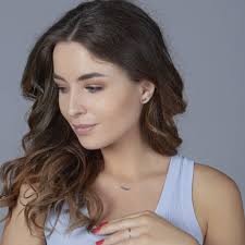 Cercei Ancona Aur Alb, Sandra Ferretti, 14K, 0.98 g