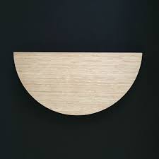 Plywood timber handles are a beautiful natural material, no two are identical! Flat Half Moon