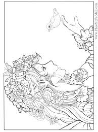 Realistic fairy coloring pages for adults | fantasy. Difficult Printable Fairy Coloring Pages Novocom Top