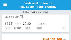 We did not find results for: Harga Tiket Pesawat Banda Aceh Jakarta Capai Rp 9 Juta