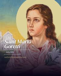 July 6 marks the feast day of St. Maria Goretti, a young virgin and martyr  whose life is an example of purity and mercy for all Christians.  https://bit.ly/44BevPH