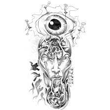Can you get a tattoo of a scary monster? Horror Tattoo Sketch Tattoo Design