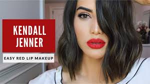 kendall jenner clic red lip makeup