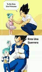 Trunks y vegeta (padre e hijo). Es Una Super Sayayin Vegeta Y Bulma Personajes De Goku Imagenes De Vegeta