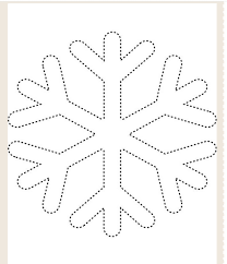 Snowflake Pinhole Art Printable Snowflake Template Snowflake Template Snowflake Coloring Pages