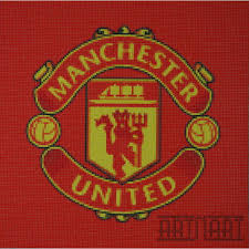 Fc barcelona manchester united f.c. 3d Handmade Diamond Painting Manchester United Fc Logo Chopni