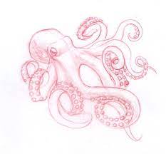 I Really Like This For Inspiration For My Octo Tattoo Lil More Feminine Though With Blues Greens And Purples Octopus Sketch Octopus Drawing Octopus Tattoos