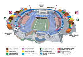 new england patriots stadium map 2019