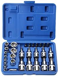 Hay muchas personas a las que les dan miedo los juegos mecánicos. Herramientas Del Mecanico 29pc Torx Estrella Juego De Dados Y Herramientas Bit Hombre Mujer E T Sockets Con Llave Torx Bit Herramientas De Reparacion Amazon Es Bricolaje Y Herramientas