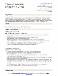 it support specialist resume samples