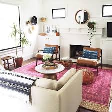 20 Sophisticated Ways To Style A Pink Rug The Perennial Style Dallas Fashion Blogger Rugs In Living Room Boho Living Room Living Room Decor