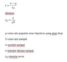 Check spelling or type a new query. Uji T Satu Sampel Penjelasan Hingga Contoh Blog Yuva