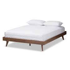 Skip to main content learn more about important covidupdates and special hours. Baxton Studio Jacob Queen Bed Frame In Walnut Brown The Home Depot Canada
