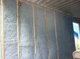 Container House Shipping Container Homes Can Be Insulated In Several Ways This House In Using The Insulation Batts Between The Studs Who E Building A Container Home Shipping Container
