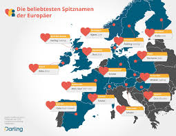 Infografik Die Beliebtesten Spitznamen Der Europaer Ungarn Finnland Tschechien