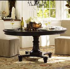 Outstanding natural montego dining table design spacious pottery. Montego Pedestal Dining Table Alpha Mom