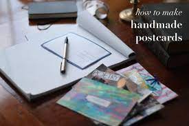 Open microsoft word on your computer. Diy How To Make Handmade Postcards Prada For Breakfast