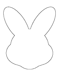 Beginning at the bottom of the bunny shape where the straight line is, cut out the silhouette shape from the cardstock. Free Animal Patterns For Crafts Stencils And More Page 5 Easter Bunny Template Easter Templates Bunny Templates