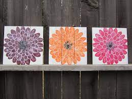 Gerbera Daisy Wall Art Girls Room Nursery Decor White Pink Orange Purple Baby Girl Baby Girl Nursery Art Baby Girl Nursery Purple Girls Room Wall Art