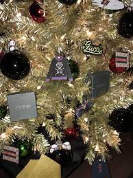 Christmas ornaments are a beautiful way to add an extra dimension of festivity to your tree. Gucci Christmas Tree Designer Luxury Christmas I Created For A Friend Design Gold Christmas Tree Decorations Christmas Decorations Christmas Decorations Xmas