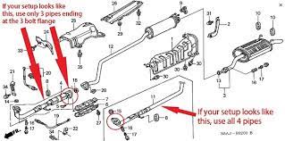 Yonaka 2001 2005 Honda Civic 2dr 4dr Catback Exhaust 1 7l
