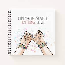 2020 popular 1 trends in jewelry & accessories, home & garden with keyring pinky promise and 1. Best Friends Pinky Promise Notebook Zazzle Com Cute Gifts For Friends Diy Best Friend Gifts Friend Scrapbook
