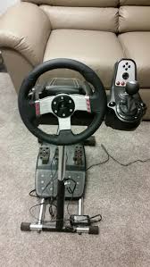 The logitech g27 is an electronic steering wheel designed for sim racing video games on the pc, playstation 3 and playstation 2. Logitech G27 Ps2 Ps3 Pc Racing Steering Wheel With Wheel Stand Pro Stand Steering Wheel Logitech G27 Wheel