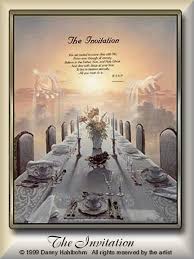 An Invitation From Jesus At The Banquet Table In The Clouds Of Glory Marriage Supper Of The Lamb Bride Of Christ Wedding Supper