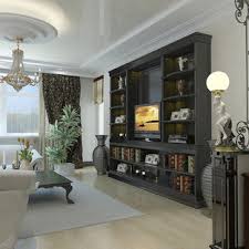 Contemporary art walls often feature softer art. Living Room Wall Unit Houzz